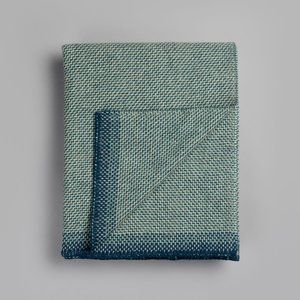 NEW! ROROS TWEED Norwegian Wool Blanket Throw -Blu